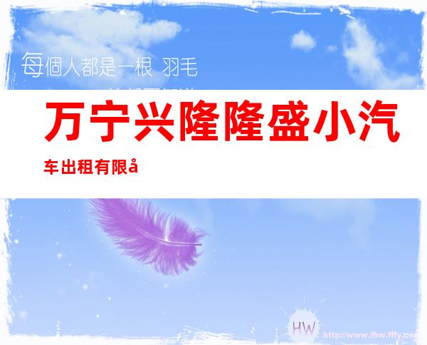 万宁兴隆隆盛小汽车出租有限公司