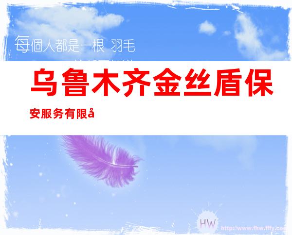 乌鲁木齐金丝盾保安服务有限公司