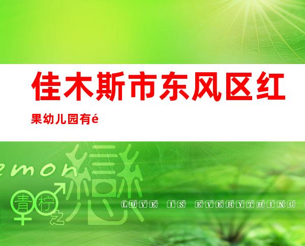 佳木斯市东风区红果幼儿园有限公司
