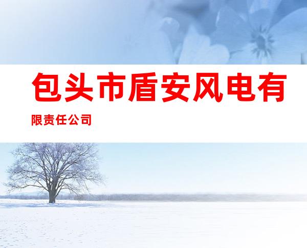 包头市盾安风电有限责任公司