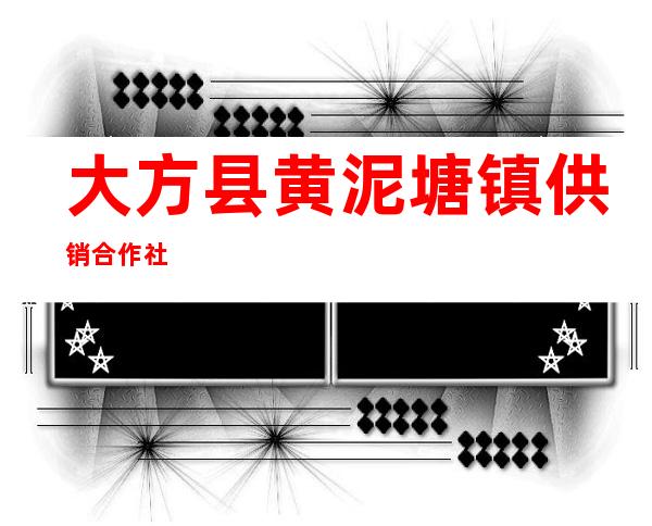 大方县黄泥塘镇供销合作社
