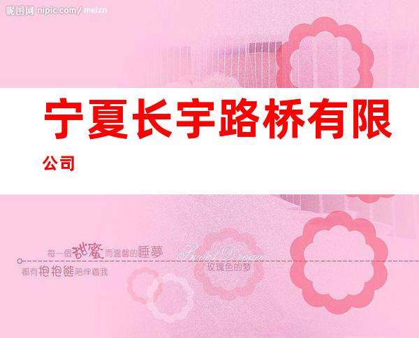 宁夏长宇路桥有限公司