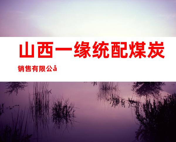 山西一缘统配煤炭销售有限公司