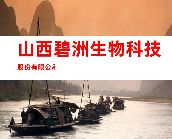 山西碧洲生物科技股份有限公司