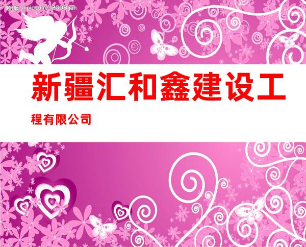 新疆汇和鑫建设工程有限公司