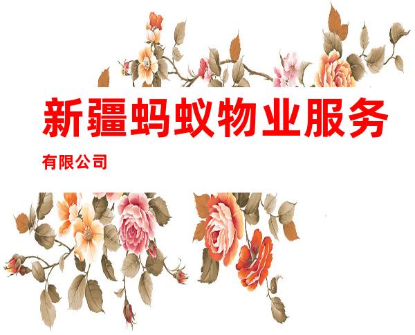 新疆蚂蚁物业服务有限公司
