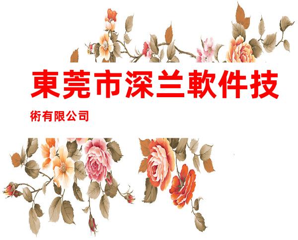 東莞市深兰軟件技術有限公司