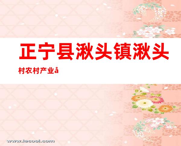 正宁县湫头镇湫头村农村产业发展资金专业合作社