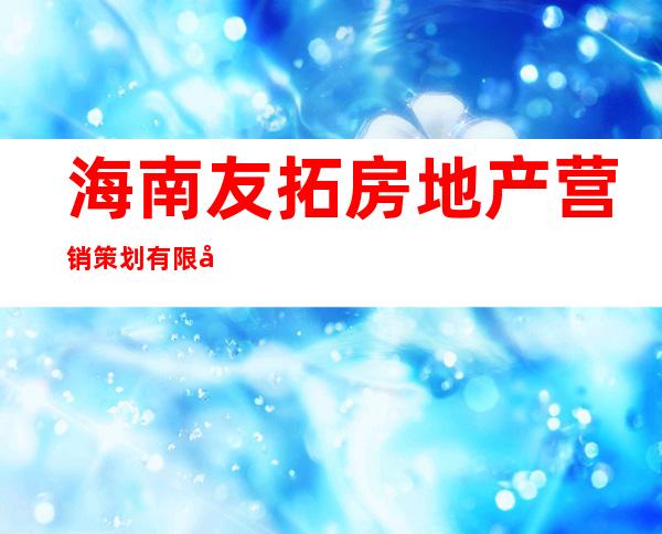 海南友拓房地产营销策划有限公司