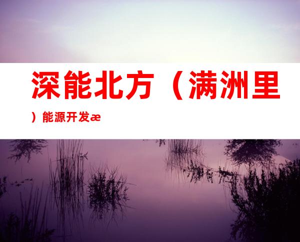 深能北方（满洲里）能源开发有限公司