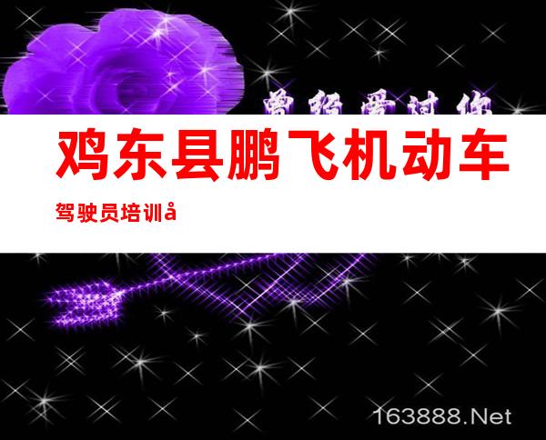 鸡东县鹏飞机动车驾驶员培训学校